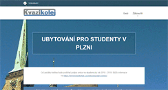Desktop Screenshot of kvazikoleje.cz