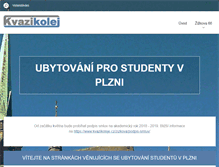 Tablet Screenshot of kvazikoleje.cz